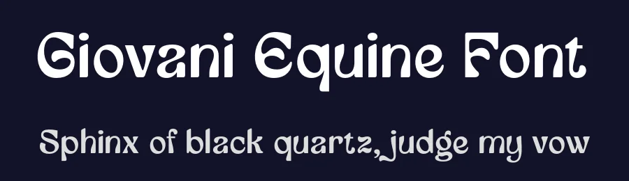Giovani Equine Font by grezlinestudio — Display Font — thumbnail 2