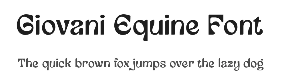 Giovani Equine Font by grezlinestudio — Display Font