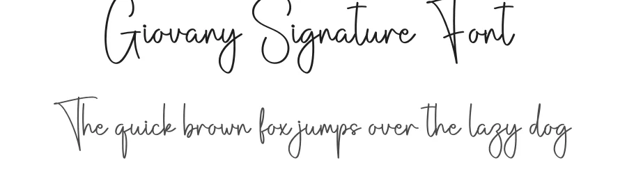 Giovany Signature Font by creativeletter — Script Handwritten Font