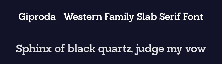 Giproda – Western Family Slab Serif Font by Say Studio — Display Font — thumbnail 2