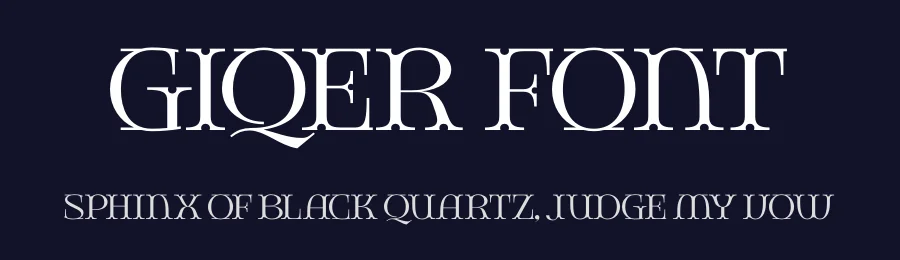Giqer Font by timelesstype.co — Serif Font — thumbnail 2