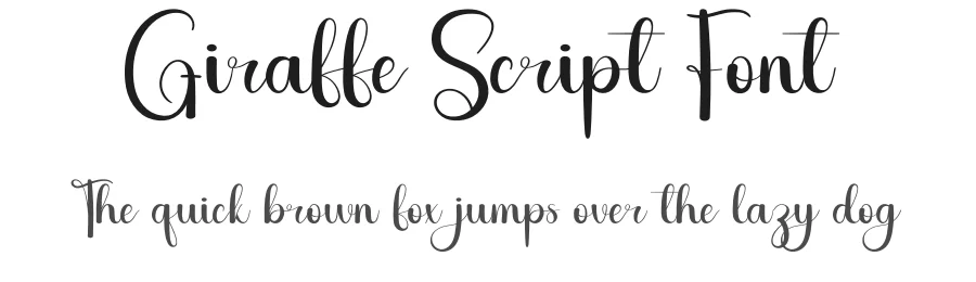 Giraffe Script Font by andikastudio — Script Handwritten Font
