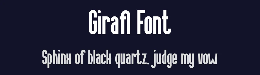 Girafl Font by Maiko Hatta — Decorative Font — thumbnail 2