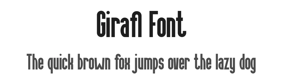 Girafl Font by Maiko Hatta — Decorative Font