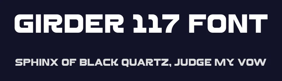 Girder 117 Font by Marvadesign — Sans Serif Font — thumbnail 2