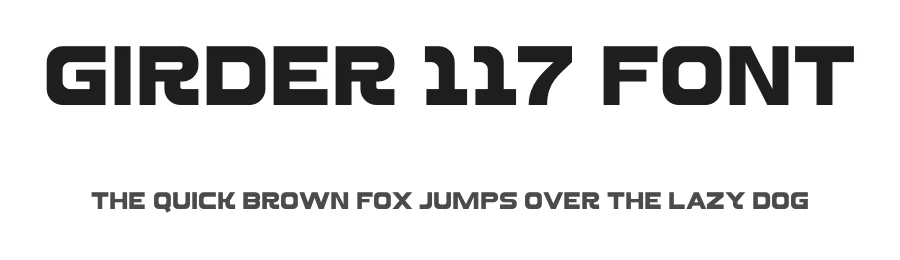 Girder 117 Font by Marvadesign — Sans Serif Font