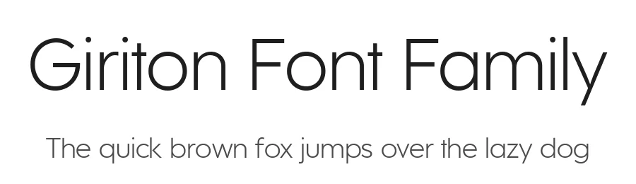 Giriton Font Family by Hazztype — Sans Serif Font