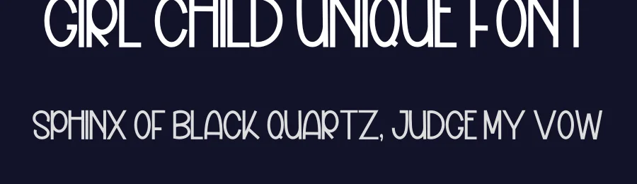 Girl Child Unique Font by inermediaSTUDIO — Display Font — thumbnail 2