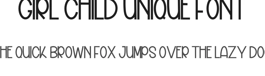 Girl Child Unique Font by inermediaSTUDIO — Display Font
