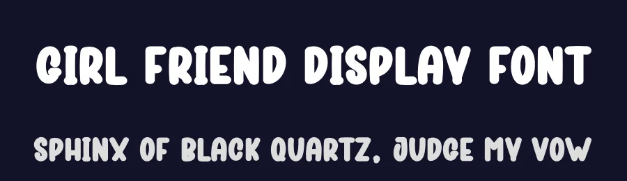 Girl Friend Display Font by creativeletter — Display Font — thumbnail 2