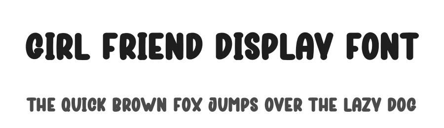 Girl Friend Display Font by creativeletter — Display Font