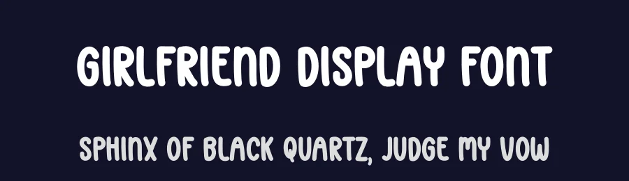 Girlfriend Display Font by andikastudio — Display Font — thumbnail 2