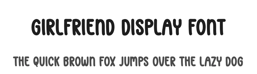 Girlfriend Display Font by andikastudio — Display Font