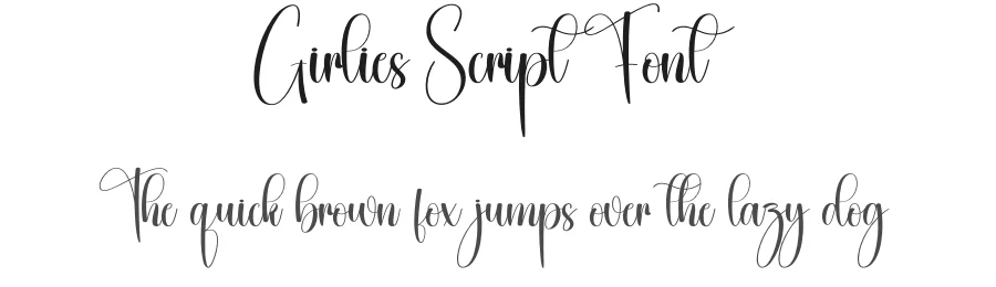 Girlies Script Font by creativeletter — Script Handwritten Font