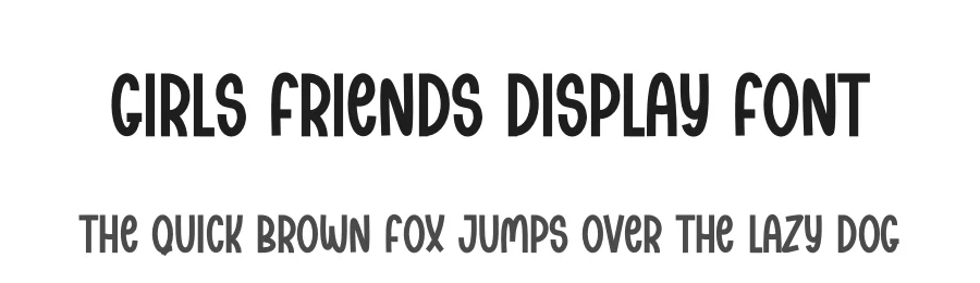 Girls Friends Display Font by creativeletter — Script Handwritten Font