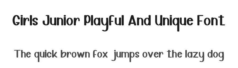 Girls Junior Playful And Unique Font by inermediaSTUDIO — Display Font