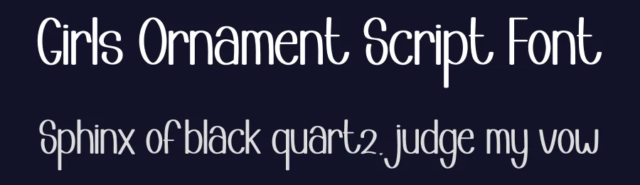 Girls Ornament Script Font by andikastudio — Display Font — thumbnail 2