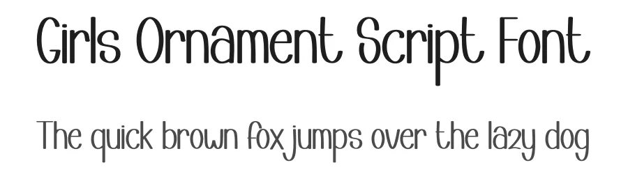 Girls Ornament Script Font by andikastudio — Display Font