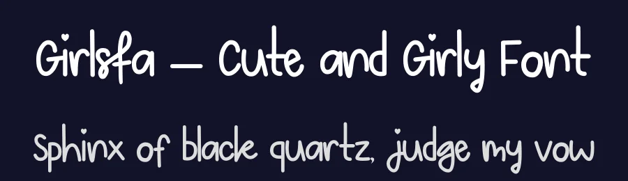 Girlsfa – Cute and Girly Font by letterenastudios — Script Handwritten Font — thumbnail 2