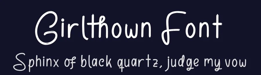 Girlthown Font by glorytype — Script Handwritten Font — thumbnail 2