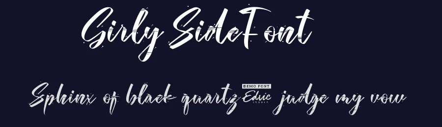 Girly Side Font by edricstudio — Script Handwritten Font — thumbnail 2