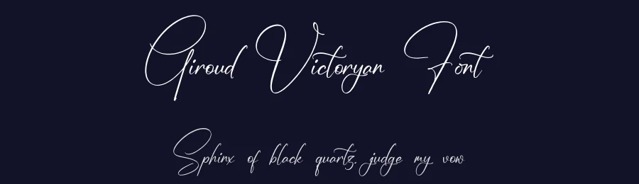 Giroud Victoryan Font by glorytype — Script Handwritten Font — thumbnail 2