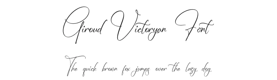 Giroud Victoryan Font by glorytype — Script Handwritten Font