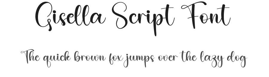 Gisella Script Font by creativeletter — Script Handwritten Font