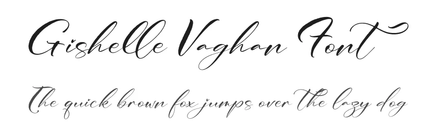 Gishelle Vaghan Font by letterfabric — Script Handwritten Font