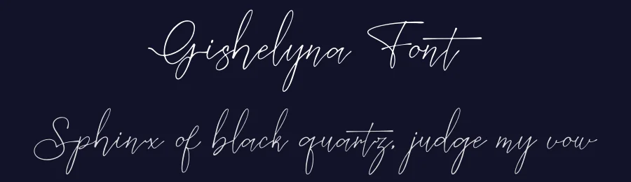 Gishelyna Font by Denustudios — Script Handwritten Font — thumbnail 2