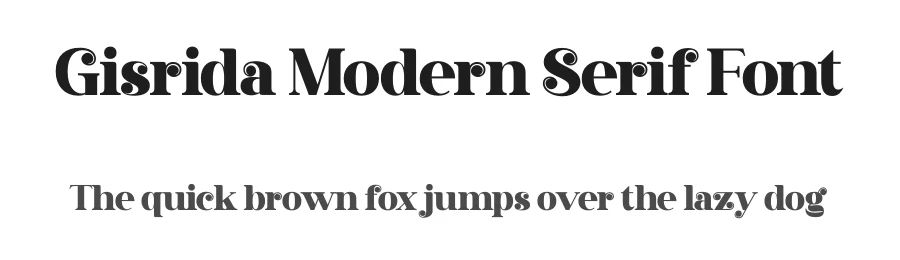 Gisrida Modern Serif Font by Storytype — Decorative Font