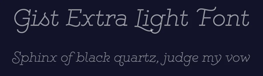 Gist Extra Light Font by Yellowdesignstudio — Display Font — thumbnail 2