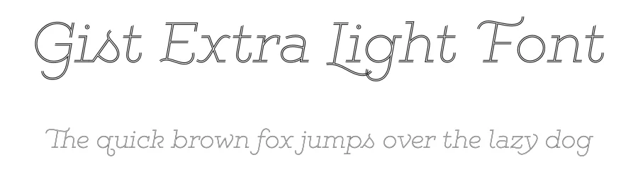 Gist Extra Light Font by Yellowdesignstudio — Display Font