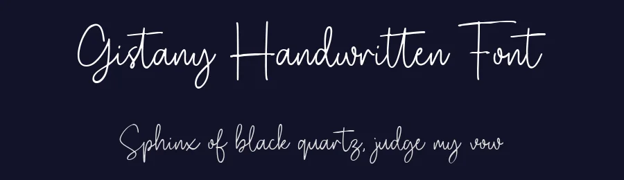 Gistany Handwritten Font by Typebae — Script Handwritten Font — thumbnail 2