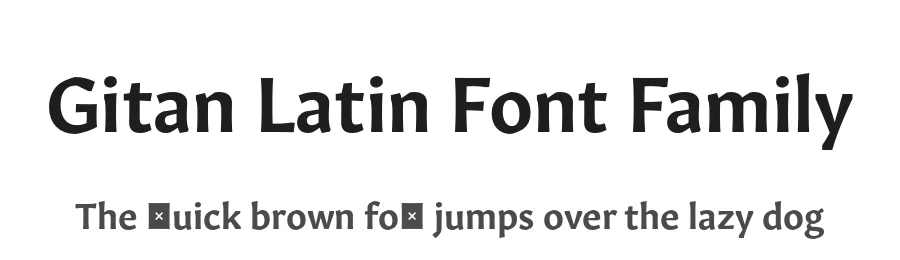 Gitan Latin Font Family by Rosetta Type Foundry — Display Font