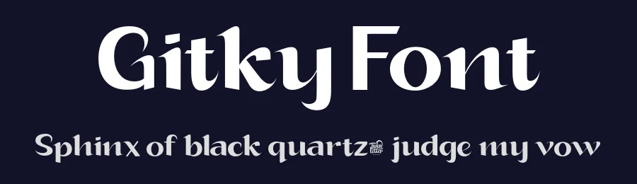Gitky Font by twinletter — Display Font — thumbnail 2