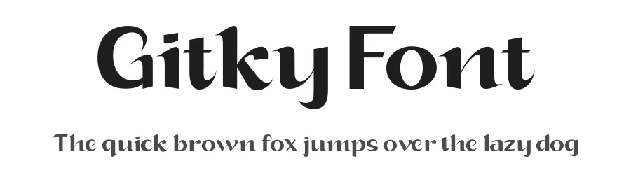 Gitky Font by twinletter — Display Font