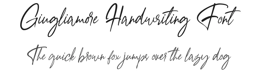 Giugliamore Handwriting Font by Moovied Co. — Script Handwritten Font