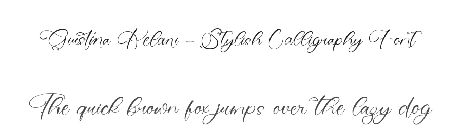 Giustina Kelani – Stylish Calligraphy Font by stylishtype.co — Script Handwritten Font
