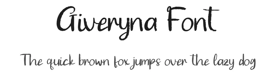 Giveryna Font by Creatifontstudios — Script Handwritten Font