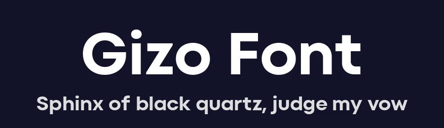 Gizo Font by Sanatype — Sans Serif Font — thumbnail 2