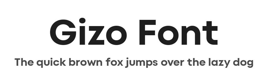 Gizo Font by Sanatype — Sans Serif Font