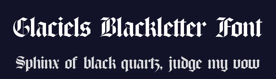 Glaciels Blackletter Font by timelesstype.co — Blackletter Font — thumbnail 2
