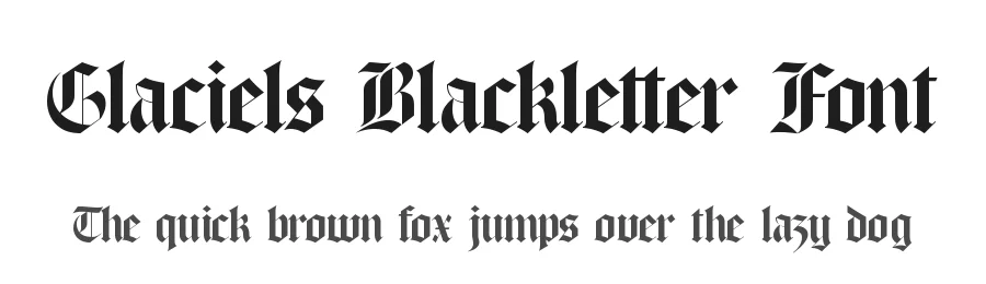 Glaciels Blackletter Font by timelesstype.co — Blackletter Font