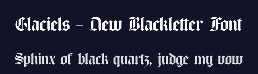 Glaciels – New Blackletter Font by timelesstype.co — Blackletter Font — thumbnail 2