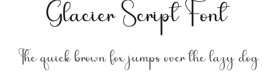 Glacier Script Font by andikastudio — Script Handwritten Font