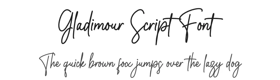 Gladimour Script Font by wibisono2001 — Serif Font