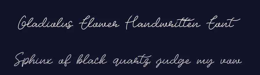 Gladiolus Flower Handwritten Font by andikastudio — Script Handwritten Font — thumbnail 2