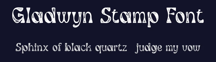 Gladwyn Stamp Font by craftsupplyco — Display Font — thumbnail 2