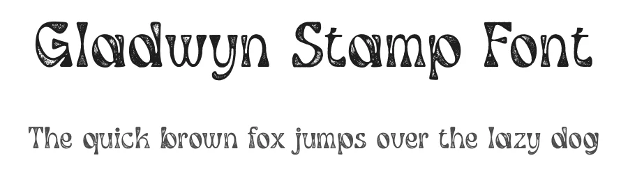 Gladwyn Stamp Font by craftsupplyco — Display Font